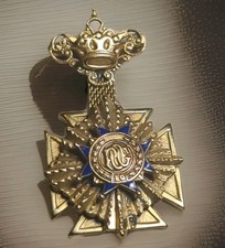Vtg Knight's Templar Order Provincial Old Guard POG Masonic 12kt GOLD FILLED Pin picture