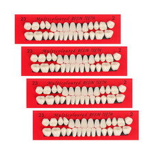 4 Sets Acrylic Resin Fake Teeth Complete Acrylic Resin Teeth Denture Dental Teet picture