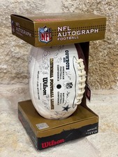 Dallas Cowboys 2010 Team Wilson NFL Autograph Football w/Box  - Reprint picture