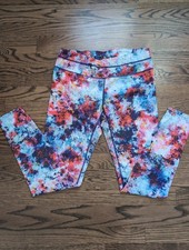 Athleta Floral Colorful Leggings -medium picture
