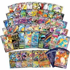 Pokémon Cards 100 - Pack + Ultra Rare Bonus | VMAX GX EX VSTAR V | Card Lot picture