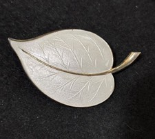 Aksel Holmsen Sterling Silver Grand Leaf Brooch picture