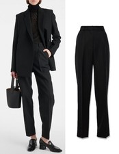 TOTEME sz 36 Garderob Recycled Grain de Poudre Straight-Leg Pants picture