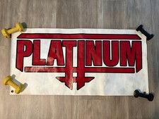 RARE Vintage 1990s Platinum Skateboards Banner 43”x21” Closed Skate Shop Display picture