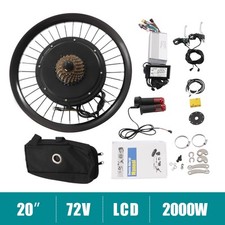 20 Inch Electric Bicycle Rear Wheel Hub Motor E-Bike Conversion Kit 72V 2000W picture