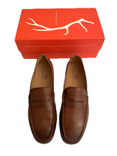Martin Dingman Maxwell Penny Loafer Size 11 Whiskey Sheepskin Hand Finished NIB picture