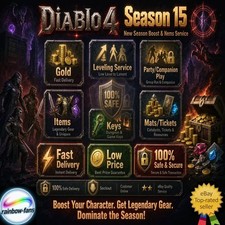 Diablo 4 Season 15🔥BOOST LEVELING 1-70✨Gold Pit Run Glyph Mats🔥Virtual Item picture