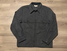 J Crew Wallace & Barnes Wool Jacket Men’s Large Full Zip Shirt Shacket Work picture