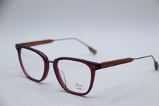 NEW SHWOOD HEPPNER HANDCRAFTED VIOLET WOOD AUTHENTIC FRAMES EYEGLASSES 52-19 picture