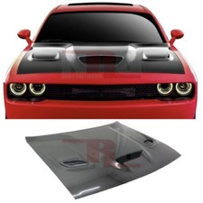 for 2008-2023 Dodge Challenger Hellcat style vented Carbon Fiber Hood picture