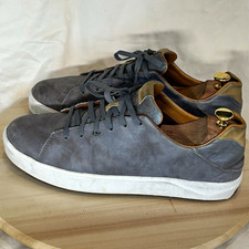 OluKai Lae‘ahi Lī ‘Ili Men’s Gray Leather  Low Top Sneakers US 11 picture
