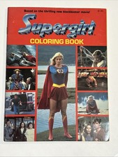 Vintage Supergirl Movie Coloring Book 1984 Uncolored Tony Tallarico DC Comics picture