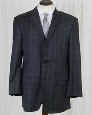 Minty Bespoke Ernesto Ermenegildo Zegna Trofeo Windowpane Sport Coat Trim 42 R picture