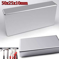 Lot 1 2 5 10 PCS Super Big Block Magnets Rare Earth Neodymium N52 50x25x10mm picture