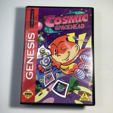 Cosmic Spacehead (Sega Genesis, 1993) CIB Complete w Manual - Tested & Working picture
