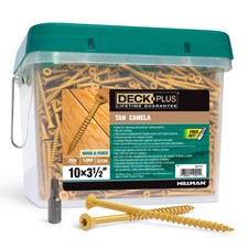 Deck Plus 48714 Tan Star Drive Flat Head Exterior Deck Screw #10 x 3-1/2 L in. picture