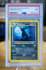 Vintage Pokemon TCG Umbreon 13/75 Neo Discovery Holo PSA 9 - Original Moonbreon picture