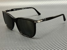 PERSOL PO3357S 95 58 RENZO Black Green Polarized Unisex 53 mm Sunglasses picture