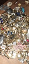 6x4x3 Box of Miscellaneous Costume Jewelry Mixed Lot Wearable picture