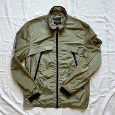 Marshall Artist Men's Medium Green Crinkle Nylon Technical Windbreaker Jacket picture