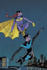 620004 Batgirl And Nightwing Moon Wall Print Poster picture