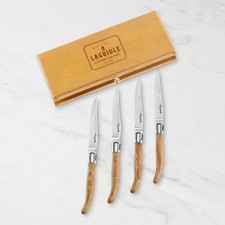 Laguiole Jean Dubost Olivewood Steak Knives - Set of 4|41554 picture