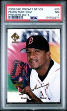 2000 PACIFIC PRIVATE STOCK PREMIERE DATE #20 PEDRO MARTINEZ #/34 PSA 7 NEAR MINT picture
