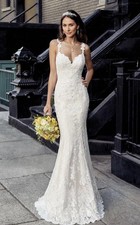 Kitty Chen Couture DARIA/K1849T Wedding Dress Ivory Size 12 Bridal Gown Mermaid picture