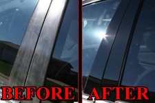 Black Pillar Posts for Lincoln MKT 10-15 8pc Set Door Trim Piano Cover Kit picture