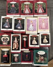 16 Lot Hallmark Keepsake Barbie Ornaments NIB SPRINGTIME, HOLIDAY, Santa, Magic picture