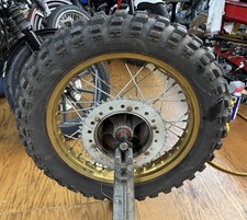 Maico 250 400 450 490 Cross Six Spoke Pro Rear Wheel Barum Tire Wheel Smith picture