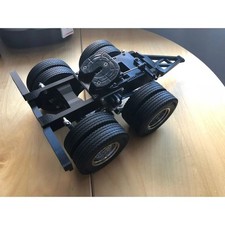 1/14 RC Truck Dolly – Tamiya Compatible Dual Axle Trailer Unassembled DIY Kit picture
