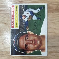 Topps 1956 Topps Early Wynn #187 Cleveland Indians Autographed Signed picture