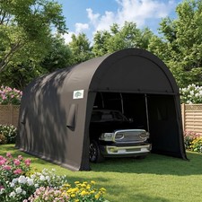 Carport 10x15 Heavy Duty Portable Garage & Removable Doors & Vents for Outdoor picture