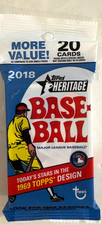 2018 TOPPS HERITAGE  BASEBALL FAT PACK ( OHTANI, SOTO AND ACUNA ???) picture