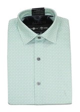 Alfani AlfaTech Slim Fit Stretch Geo Print Easy Care Men's Button Down Shirt NWT picture