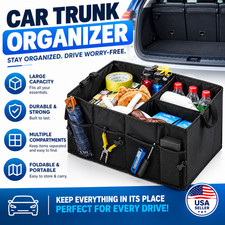 Car Trunk Organizer Foldable Storage Box Large Capacity SUV Truk Cargo Organizer picture