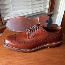 WORN 1x w BOX | ALDEN x UNIONMADE 10D BROWN ALPINE GRAIN LONGWING SHOES 10 D picture
