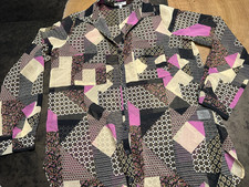 PLEIONE ANTHROPOLOGIE SHEER BLOUSE WOMENS XS PATCHWORK COQUETTE ROMANTIC picture