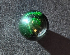#13 Marble Pre1940 Machine Made Peltier Glass Solid Opaque Aventurine .6 Inch picture