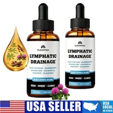 Cleantra Lymphatic Drainage Support Drops 10- in-1 Herbal Supplement picture