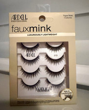 Ardell Faux Mink 856 Natural Strip Eyelashes Black Vegan Cruelty-Free picture