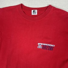 Vintage Starter Arizona Wildcats Shirt Mens Medium Red College 90s Graphic Tee picture