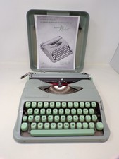 Vtg 1961 Hermes Rocket travel manual portable typewriter &case Swiss serviced picture