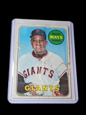 🔥SPECTACULAR 1969 TOPPS WILLIE MAYS CARD #190  Has Alot Of Wear  picture