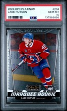 Graded 2024 O-Pee-Chee Platinum Lane Hutson #234 Rookie RC Card PSA 10 picture