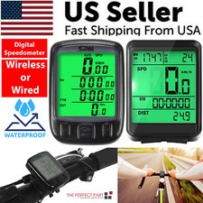 Bike Bicycle Speedometer Cycle Digital Odometer Computer Waterproof LCD Wireless picture
