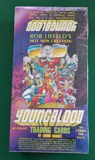 YOUNGBLOOD TRADING CARDS - SEALED BOX,  48 Packs Image Comics Rob Liefeld 1992 picture