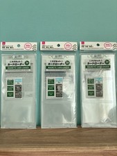 DAISO Japan 3-Card Magnetic Holder 35pt UV Protection Trading Card Display picture