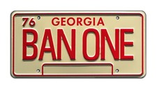 Smokey and the Bandit | 1977 Trans Am | BAN ONE | STAMPED Prop License Plate picture